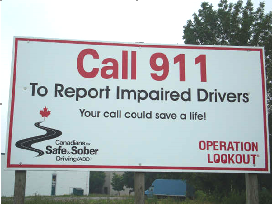 Operation Lookout Roadside Billboard